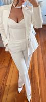 Damenanzug Hochzeit Standesamt weiß Blazer Anzugshose XS 34 36 Hessen - Wiesbaden Vorschau