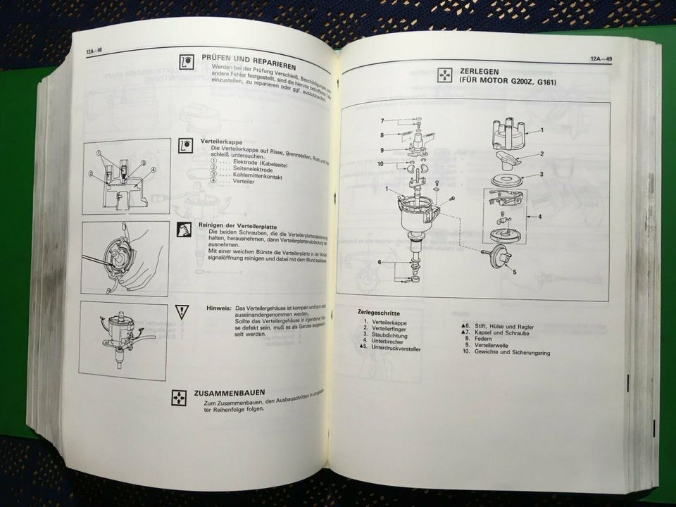 Reparaturanleitung Werkstatthandbuch Isuzu Trooper 1986 UBS Serie in Burgwald