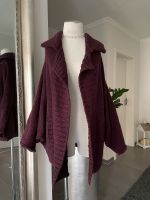 Oversized Chunky Knit Cardigan Aubergine Textured Strickjacke Nordrhein-Westfalen - Lippstadt Vorschau