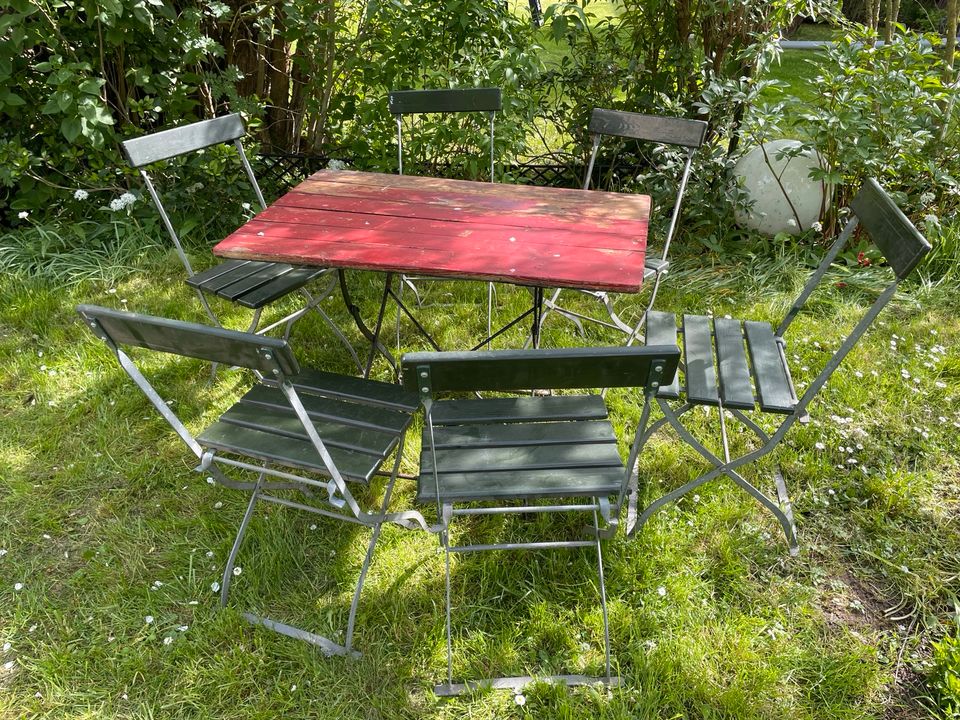 Biergarten Garten Stühle Klappstühle verzinkt stabile Qualität in Bad Homburg