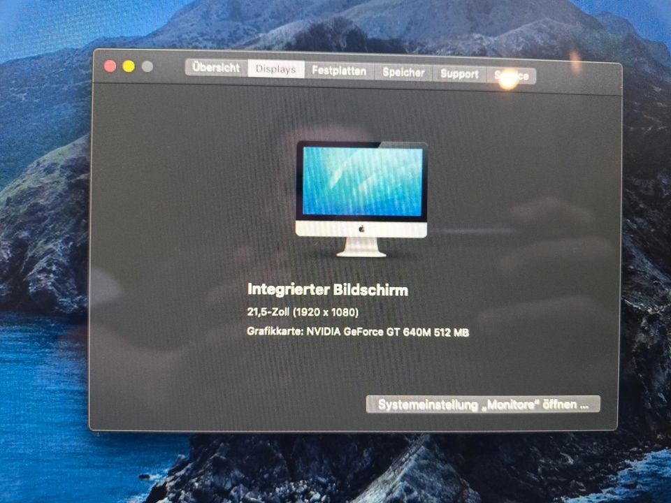 Apple iMac 21.5", i5 2.70GHz, 8GB RAM, 1TB HDD, GeForce GT 640 in Unterpleichfeld