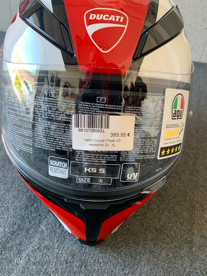 Ducati Helm Sturzhelm AGV  Peak V5  XL in Regensburg