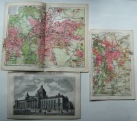 Leipzig und Umgebung, drei Blätter aus dem Jahr 1907 Baden-Württemberg - Efringen-Kirchen Vorschau