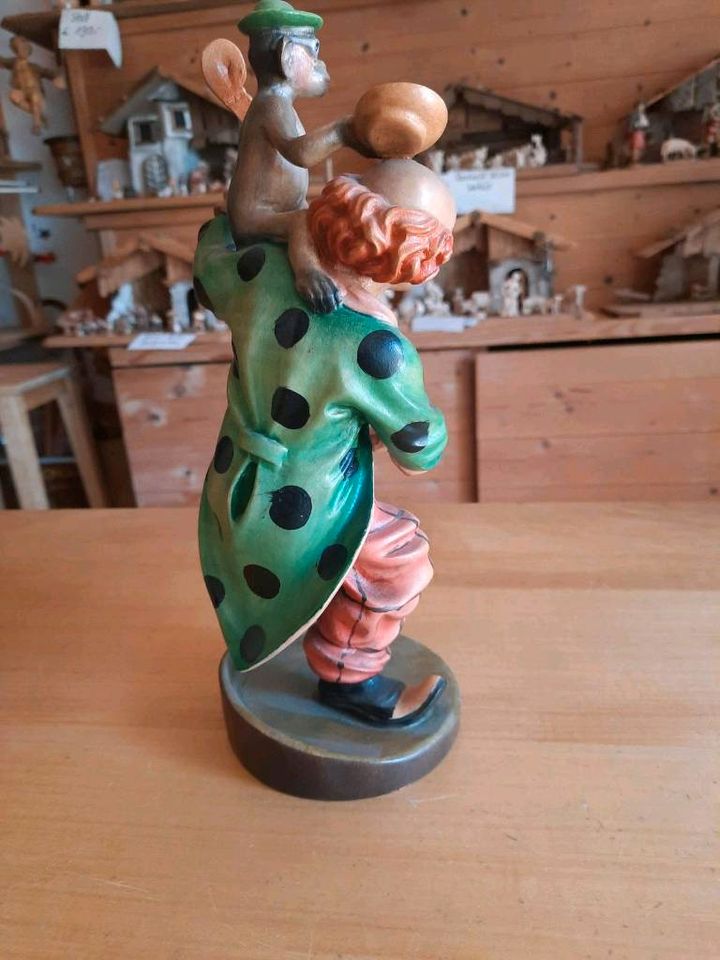 Clown Figur Holzfigur in Gachenbach