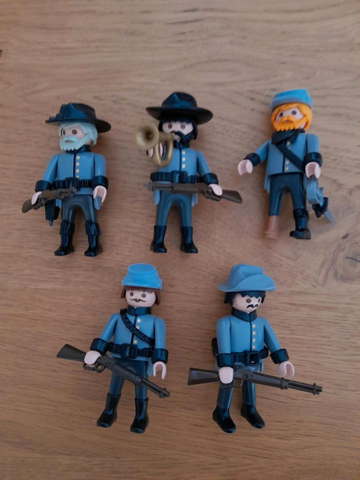 Playmobil Western 5x Soldat Südstaatler Armee Garde Unikat ACW in Oelde