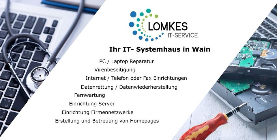 ✅IT-Service vor Ort / PC + Laptop Reparatur / Netzwerk / Server ✅ in Wain