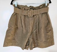 Zara Shorts Bermuda Gürtel 36 Olivgrün Bayern - Geltendorf Vorschau