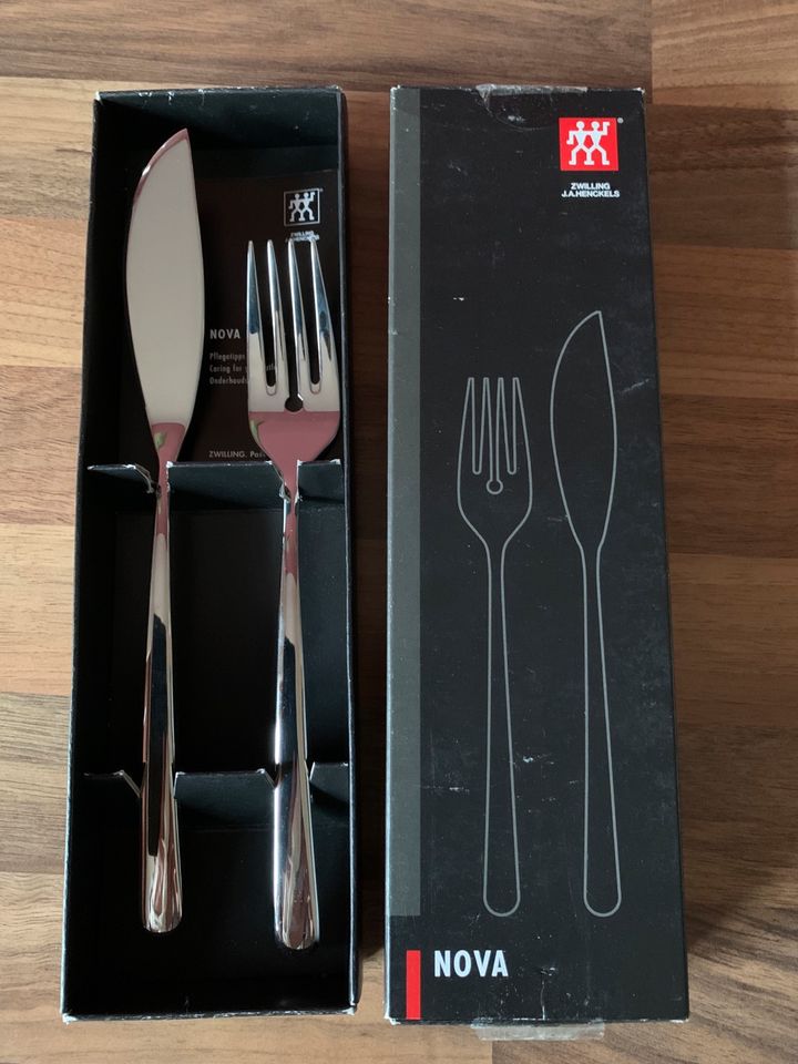 Zwilling 2tlg. Fischbesteck, Modell Nova , 2 Sets je 9€ in Jüchen