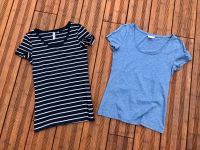 H&M T-Shirts im Set | Gr. XS 34 / S 36 | Shirts | blau |neuwertig Niedersachsen - Handrup Vorschau