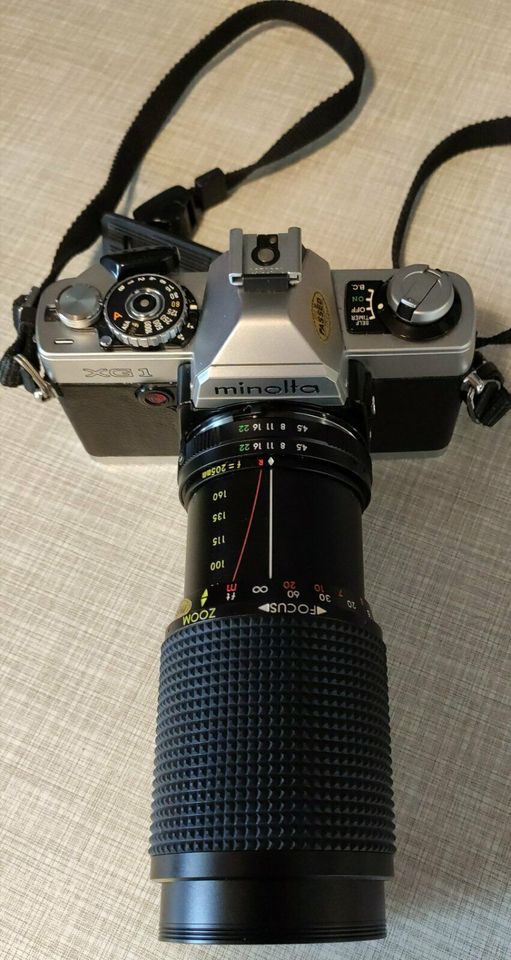 Minolta XG1 Kamera + Danubia + Beroflex + Vivitar Objektive in Rheinhausen