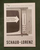 Schaub Lorenz Fernseher Weltspiegel Kindersicherung Reklame 1963 Niedersachsen - Danndorf Vorschau