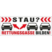 Auto Aufkleber Stau Rettungsgasse bilden, verschiedene Größen Rheinland-Pfalz - Dierdorf Vorschau