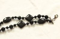 MEXX schwarze Armband-Kette bracelet doppelt Steine gothic punk München - Maxvorstadt Vorschau