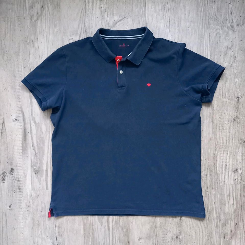 TOM TAILOR POLOSHIRT HERREN GR. L DUNKELBLAU in Mülheim-Kärlich