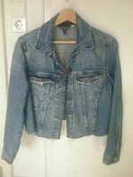 Jeans-Jacke, used look, 1x getragen, H&M, Gr. 164-170 / Gr. XS Baden-Württemberg - Freiburg im Breisgau Vorschau