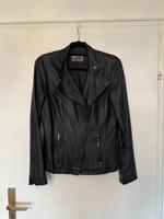 Biker-Jacke, schwarz, Kundstleder, Gr. M/38 Bayern - Rottenburg a.d.Laaber Vorschau