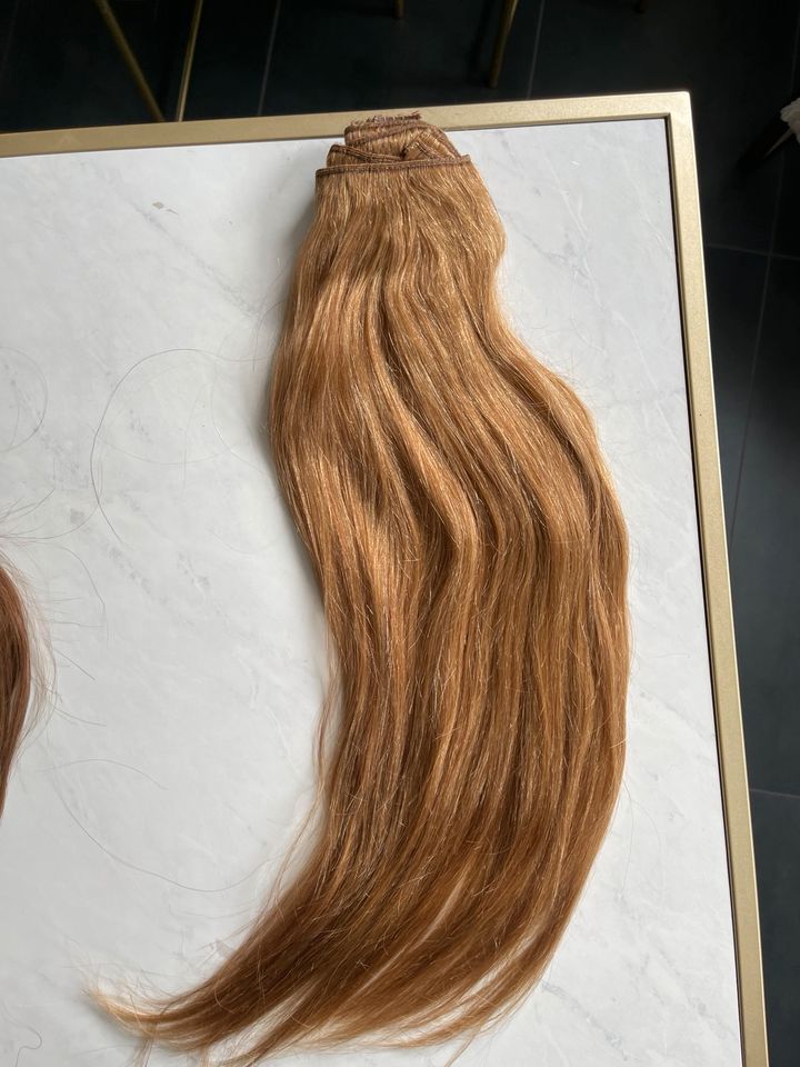 55-60 cm 140 Gramm CLIP IN EXTENSIONS indisches remy Echthaar in Moers