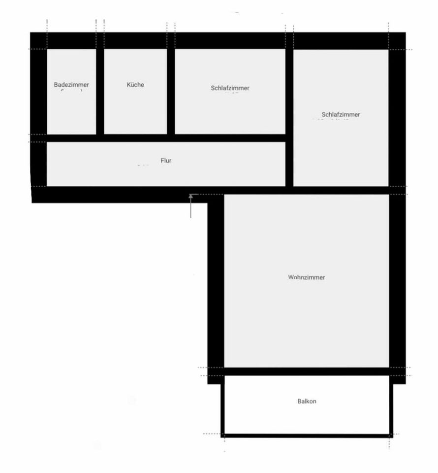 Gepflegte 3-Zimmer-Wohnung mit Balkon in schöner und ruhiger Vorstadtlage in Schwabach