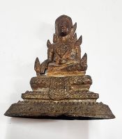 Buddha Bronze auf dreifachem Lotusthron sitzend, Thailand ca 150J Nordrhein-Westfalen - Witten Vorschau