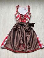 Spieth & Wensky Dirndl Tracht rot braun Satin Optik Schürze Gr 32 Bayern - Wenzenbach Vorschau