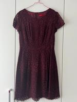 Kleid Hugo Gr. 36 Spitze in Bordeauxrot Essen - Essen-Kettwig Vorschau