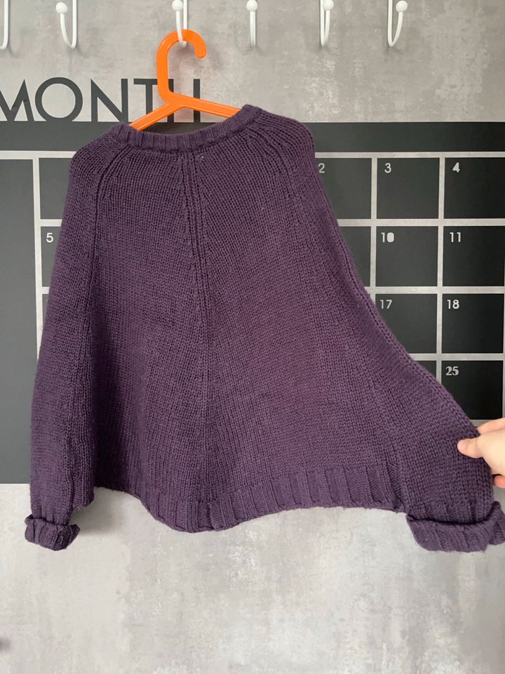 Noa Noa - Strick Poncho, Umhang, Wolle - Gr.140, 10-12J. in Laatzen