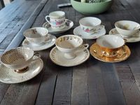 5 Mocca Tassen sammeln vintage shabby alt selten Porzellan Stück Hessen - Hadamar Vorschau