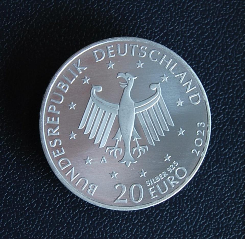 20 Euro Silber Münze, 2023 A, 100 J. Vicco von Bülow / Loriot UNC in Kamen