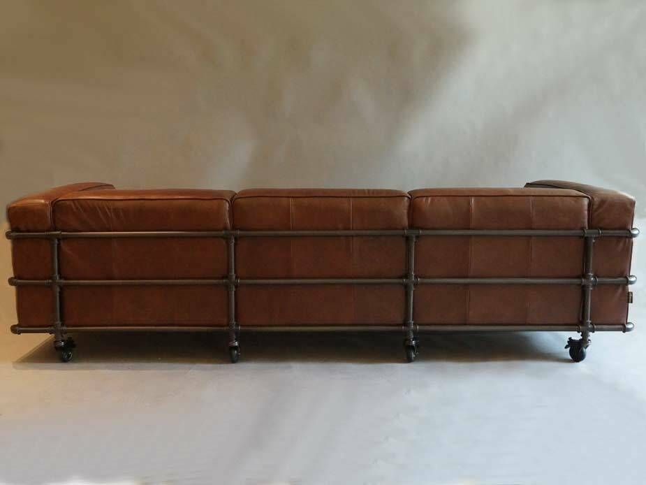 Clubsofa Wakefield 3-Sitzer Vintage-Cigar Aluminium-Rohr in Heiligenstedten