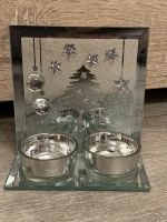 Teelichthalter Weihnachten, Deko aus Glas für zwei Teelichter Bayern - Berching Vorschau