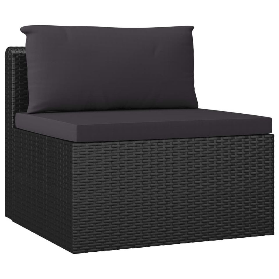 NEU Gartenlounge Poly Rattan Schwarz Terassen Lounge Gartenmöbel in Düsseldorf