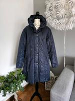 Damen Übergangs Stepp Mantel Jacke Gr. 42 dunkelblau Sachsen-Anhalt - Weißenfels Vorschau