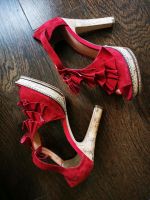 High Heels Sandalette Pumps rot korb Wildleder spanisch Nordwestmecklenburg - Landkreis - Herrnburg Vorschau