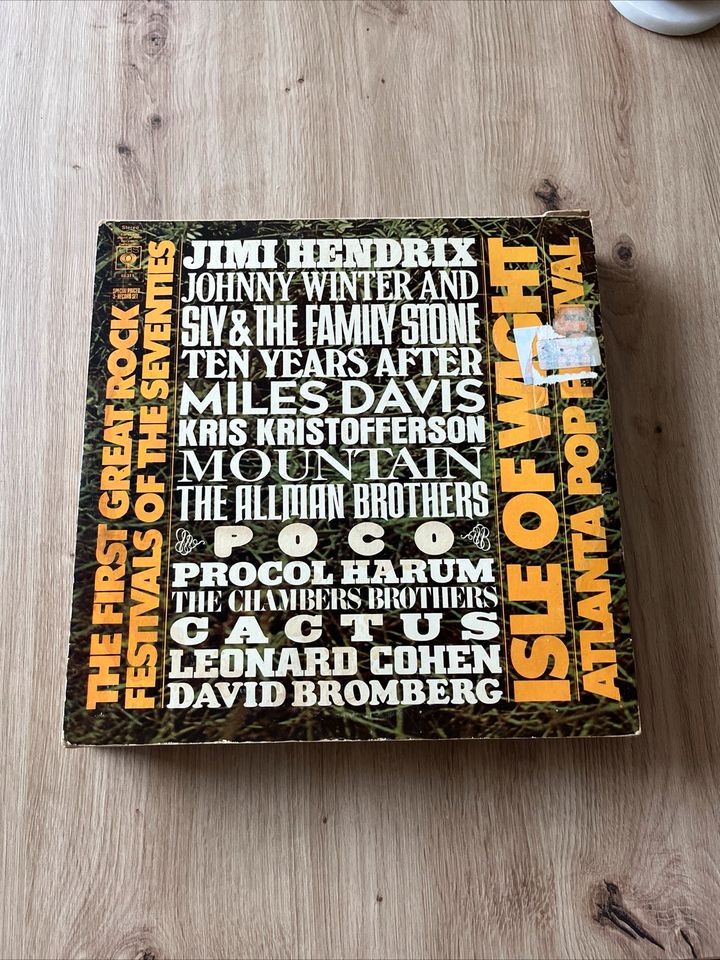 LP-BOX Jimi Hendrix, Procol Harum, Jefferson Airplane in Stade