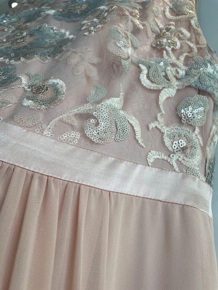 Langes Kleid (Ballkleid, Abendkleid) rosa Glitzer in Hannover
