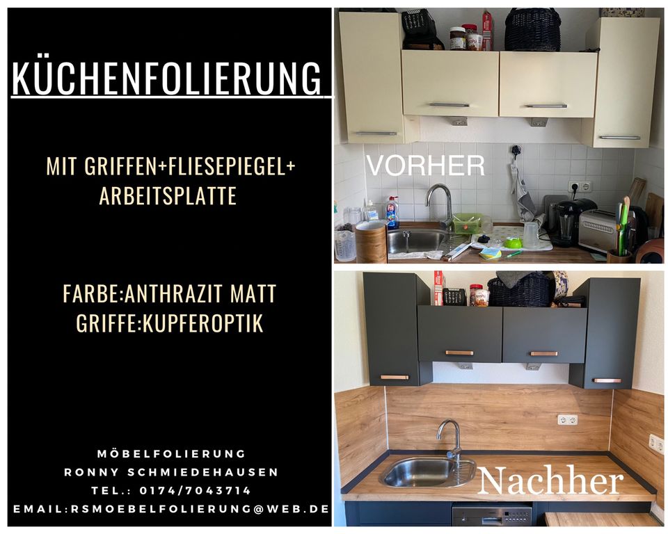 Küchenfolierung, Türenfolierung, Fliesenfolierung uvm. in Weimar