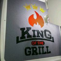 NEU Bestickte Grillschürze grau,King of the Grill,grillen,Fleisch Nordrhein-Westfalen - Heinsberg Vorschau