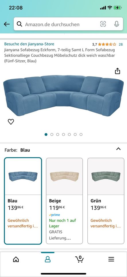 Sofa Couch Bezug in Dortmund