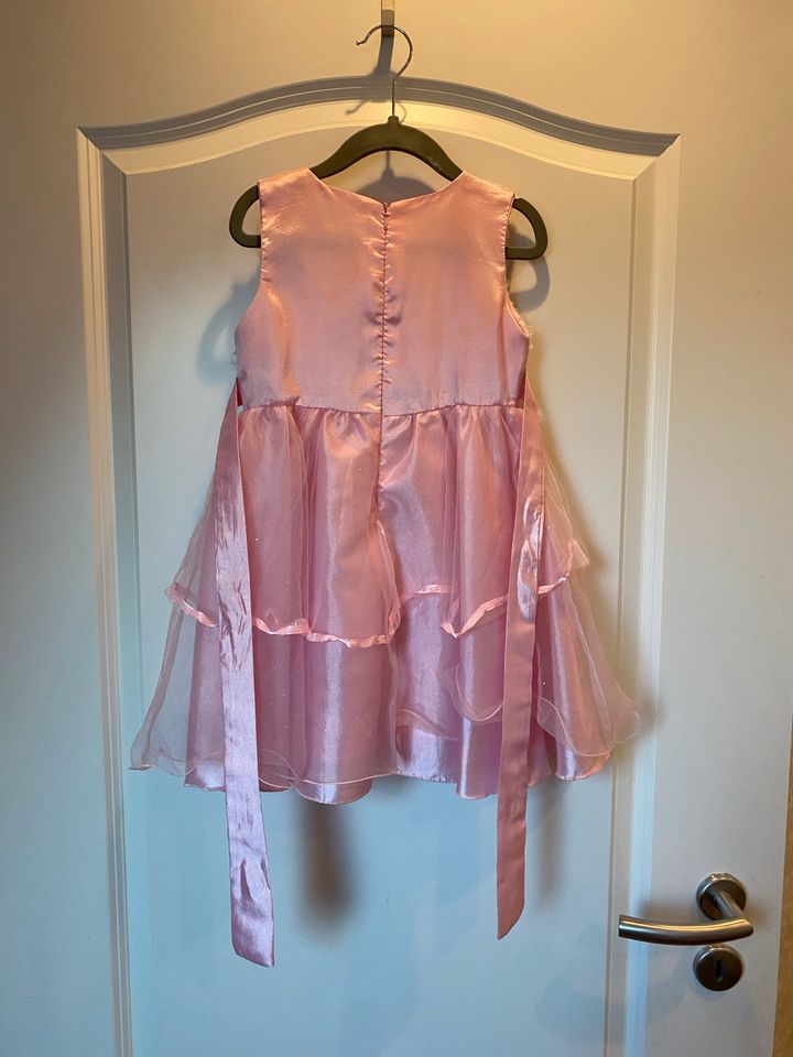 Prinzessinnenkleid festliches Kleid 110 rosa weiß in Büddenstedt