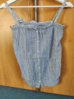 Schulterfreie hellblau/weiß gestreifte Bluse*Gr. 158*creem girl Bremen - Huchting Vorschau