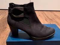 BELLISSIMA Damen Stiefeletten Stiefel Schwarz Absatz Schnalle 37 Kr. München - Planegg Vorschau