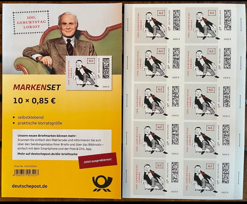 100 Jahre LORIOT BRIEFMARKEN zur Auswahl in Bocholt