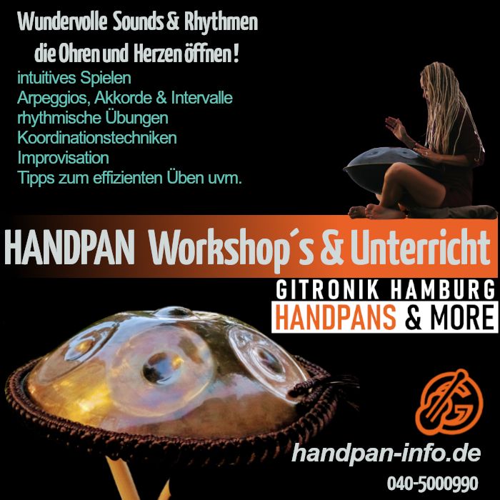 HANDPAN WORKSHOP Termine 2024 | Handpans & More Hamburg in Hamburg