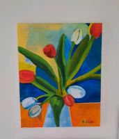 Selfmade * Acrylbild * "Abstrakte Tulpen" Herzogtum Lauenburg - Wentorf bei Sandesneben Vorschau