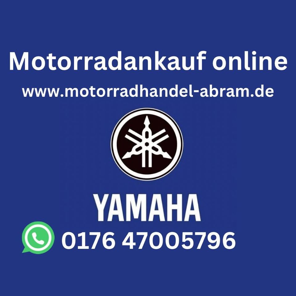 Ankauf aller Yamaha Motorräder Teneré/Dragstar XVS/Virago/YZFR/WR/XV125/535/750/650/950/1100/1300/1900/Tracer/MT125/07/09/Fazer/FZ6/FZFZS/Fjr1300/Xj Diversion/XJR/1300/XVZ1300/RD/DT/XT500/TDM900 in Paderborn