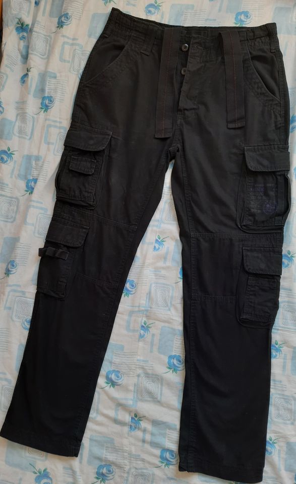 Brandit Pure Vintage Herren Cargo Hose Gr. M schwarz in Berlin