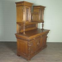 23828 Buffetschrank Schrank Gründerzeit 1880 Eiche Antik Niedersachsen - Nordhorn Vorschau