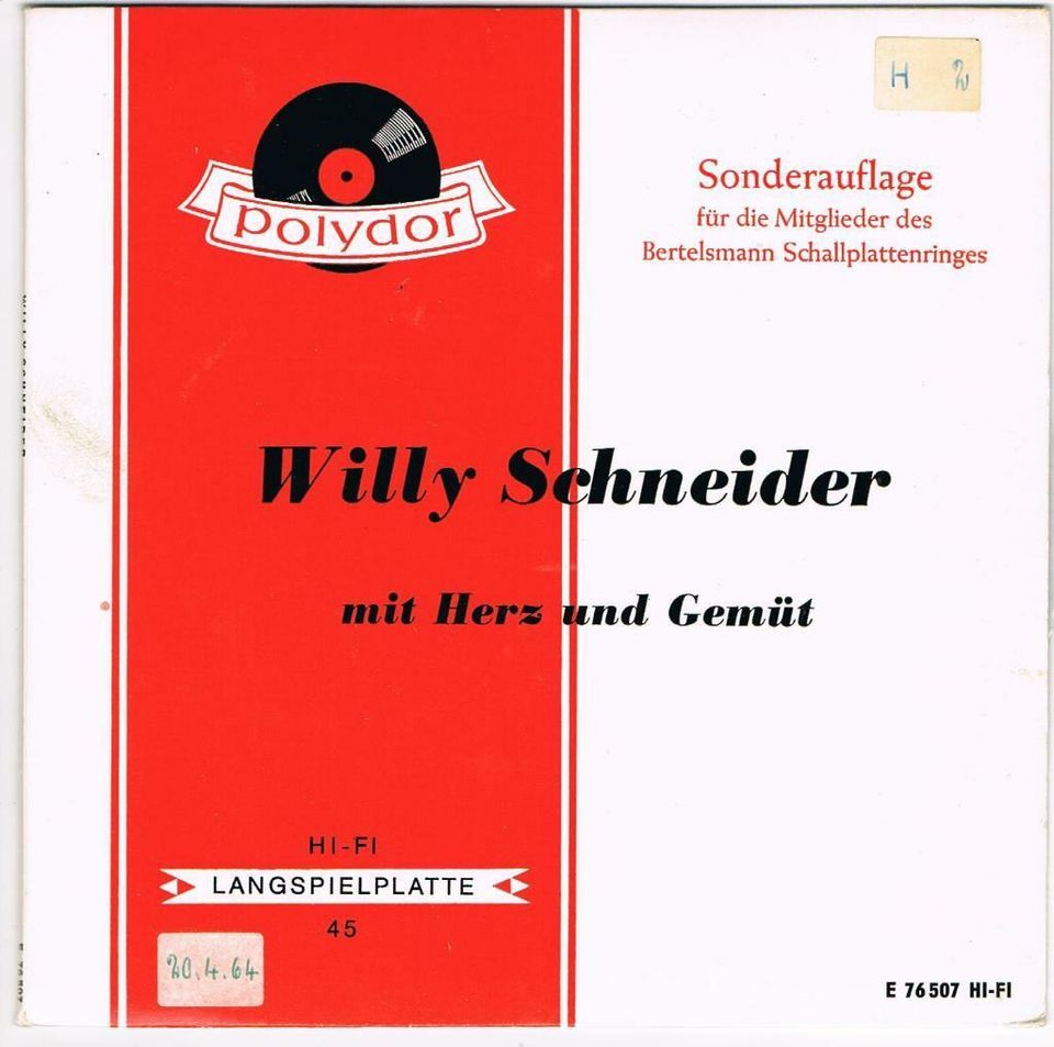 Schallplattenalbum H mit 20 Schallplatten 17,5 cm Durchmesser in Opfenbach