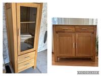 HIGHBOARD VITRINE KOMMODE Holz Honigeiche teilmassiv Köln - Weidenpesch Vorschau