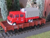 Märklin Niederbordwagen mit Ladung ; Feuerwehr Pritschenwagen Schleswig-Holstein - Lübeck Vorschau